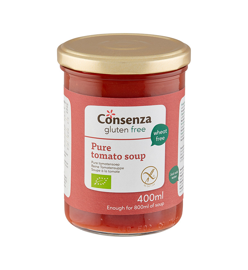 Consenza Soupe à la tomate sans gluten bio 400ml
